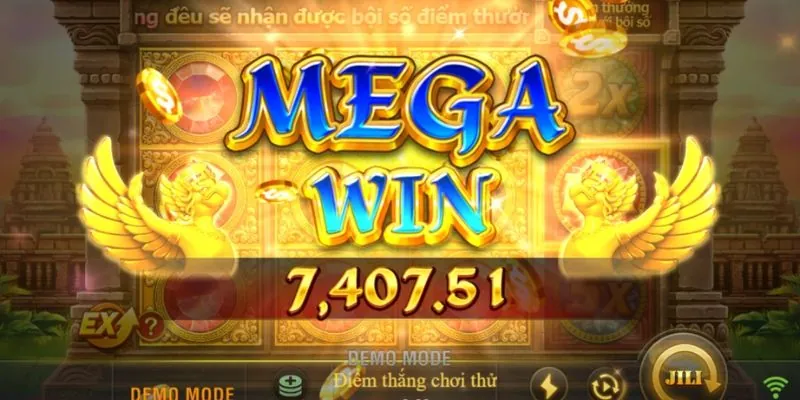 Màn hình trò chơi nổ hũ Fun88 với các biểu tượng quay số và cơ hội trúng Jackpot.